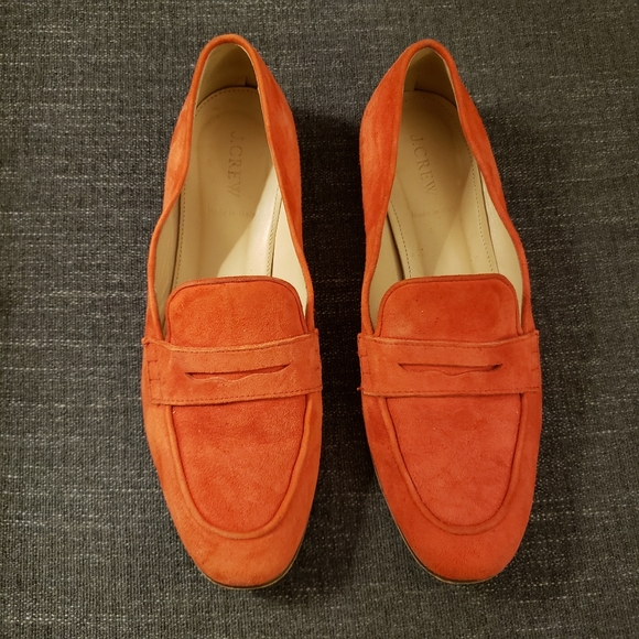 J. Crew Shoes - J. CREW Suede Charlie Penny Loafers 8